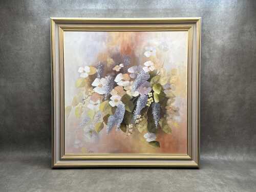 Mary Jupp (1901-1983) floral still life, oil painting on canvas