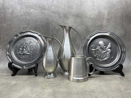 Decorative pewter items