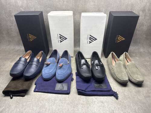Four NEW pairs of Nappa Tori Australia leather men's shoes, size US 10