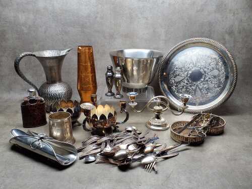 Metalware, including silver plate