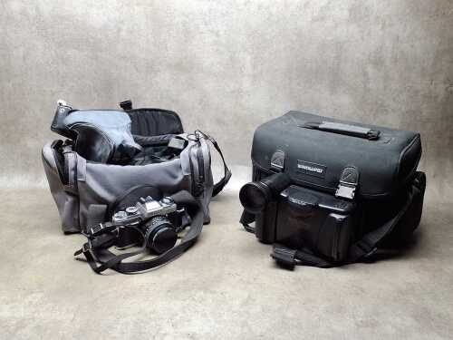 Two cameras including still and movie