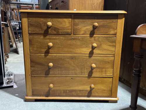 Antique Victorian cedar chest of drawers