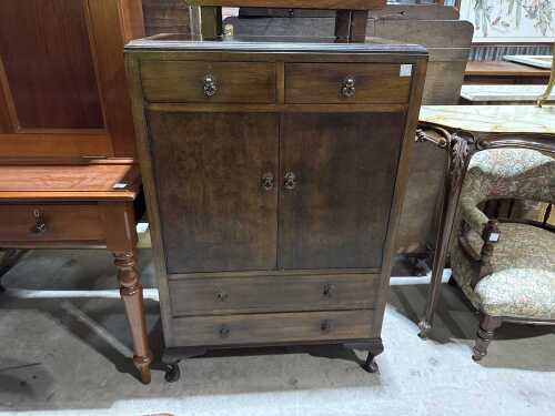 Traditional timber bedside cupboard