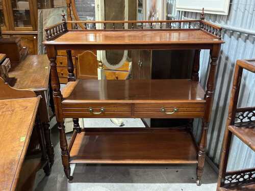 Edwardian 3-tier dumb waiter