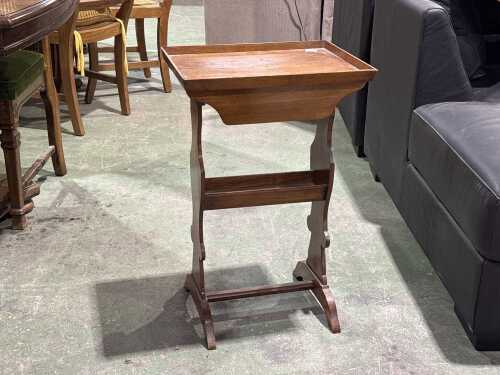 Antique timber side table