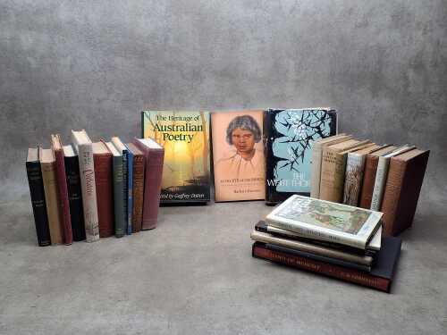 Australian literature books, including vintage and antique