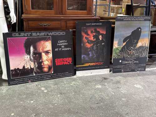 Three vintage movie posters