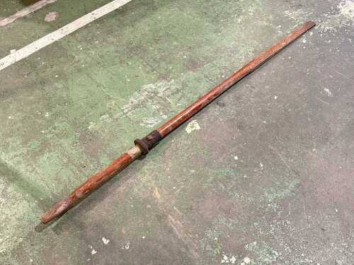 A vintage timber practice lance