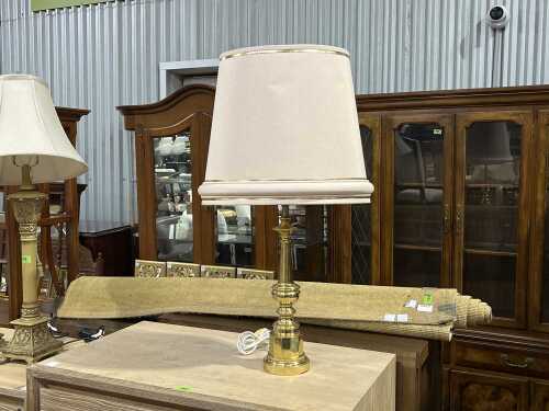 Vintage cast metal table lamp