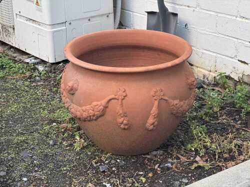 A decorative terracotta pots
