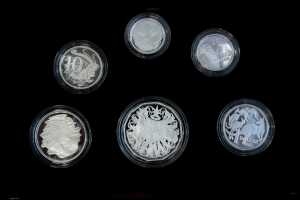 Australian 2020 silver proof coin set, 61.62g
