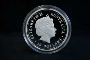Australian Kookaburra 2015 silver proof 10oz coin, 311.346g - 2
