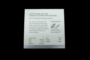 Centenary of Trans-Australian Railway 2017 $1 Silver Proof Coin 11.66g - 5