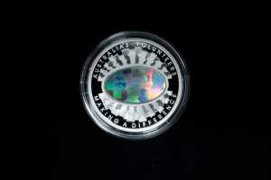Finale Australia&sbquo; Volunteers 2003 $1 hologram Silver Proof Coin, 36.31g