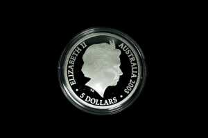 Finale Australia&sbquo; Volunteers 2003 $1 hologram Silver Proof Coin, 36.31g - 2