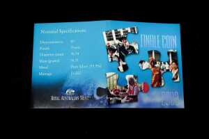 Finale Australia&sbquo; Volunteers 2003 $1 hologram Silver Proof Coin, 36.31g - 5