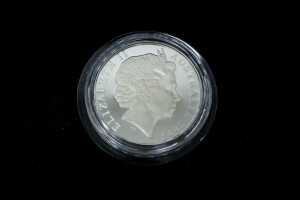 2003 Rugby World Cup $5 Silver Proof Coin, 1 oz - 2