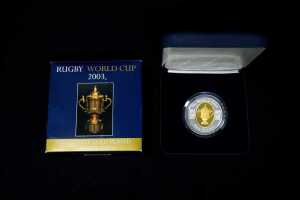 2003 Rugby World Cup $5 Silver Proof Coin, 1 oz - 3
