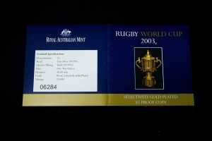 2003 Rugby World Cup $5 Silver Proof Coin, 1 oz - 4
