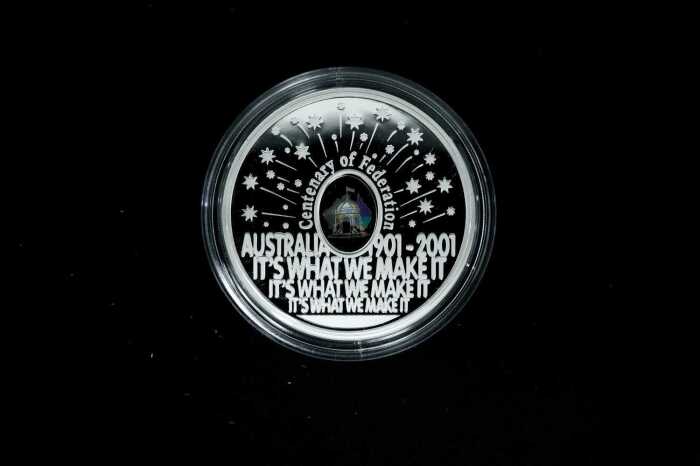 Centenary of Federation 2001 $1 Silver Proof Coin, 36.31g