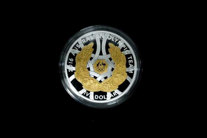 Australian Olympic Team 2016 $5 Silver Proof Coin, 1 oz
