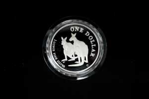Kangaroo 1999 $1 Silver Proof Coin, 1 oz