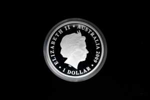 Australian Swimming 2002 $1 Silver Proof Coin, 1 oz - 2