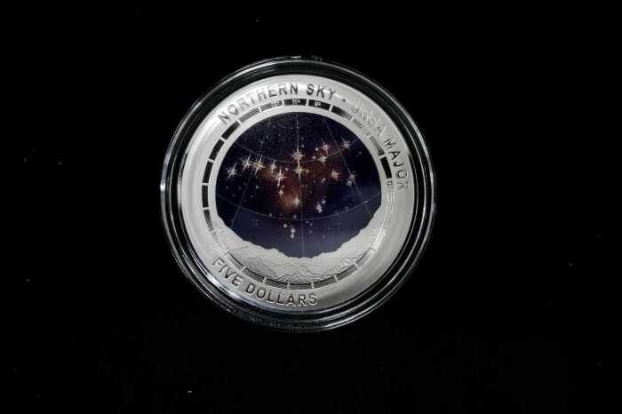 Northern Sky Ursa Major 2015 $5 Silver Proof Coin, 1oz