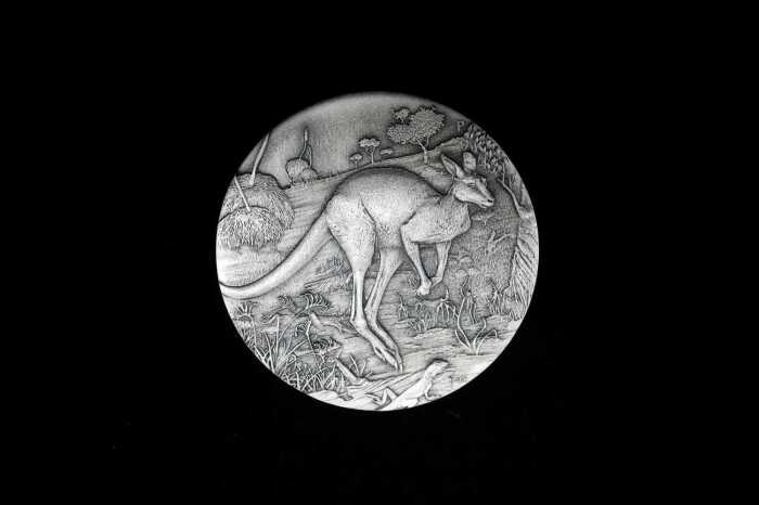 Australian Kangaroo 2015 $2 Silver Proof Coin, 2 oz