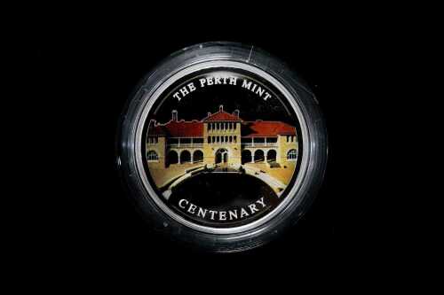 Perth Mint Centennary Silver Proof medallion, 31.635g
