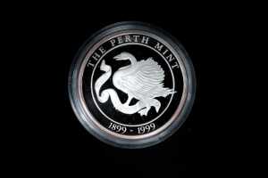 Perth Mint Centennary Silver Proof medallion, 31.635g - 2
