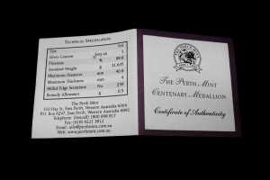 Perth Mint Centennary Silver Proof medallion, 31.635g - 4