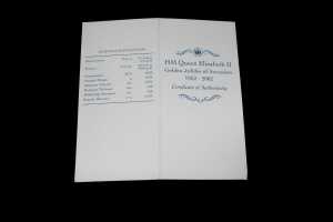 HRH Queen Elizabeth II Golden Jubilee of Accession 1952-2002 $20 Good & Silver - 5