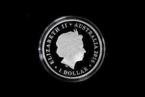 Returned and services league of Australia, 2016 $1 Silver Proof Coin, 1 oz