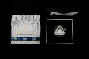 Land Sea Air 2015 $5 Triangular Silver Proof Coin, 22.23g - 2