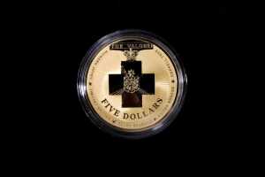 Australian Bravery, 2015, $5, Gold plated Silver Proof Coin, 1 oz