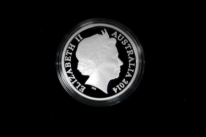Kangaroo Series 2014 $1 Silver Proof Coin, 1 oz