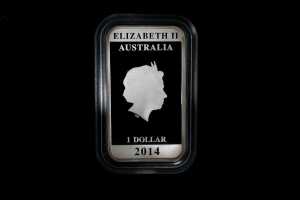 Australian Posters of World War 1 2014 $1bSilver Proof Rectangular Coin, 1 oz