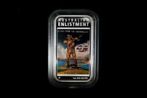 Australian Posters of World War 1 2014 $1bSilver Proof Rectangular Coin, 1 oz - 4