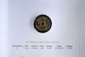 Remembrance Day 2015 "C" Mintmark Coloured $2 Coin, uncirculated - 2
