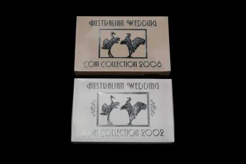 80 · Two Australian Wedding 2002 and 2006 proof coin sets