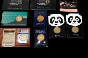 Group of uncirculated $1 and $2 coins - 5