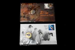 Group of wildlife collectable coins and Philatelic Numismatic Covers - 2