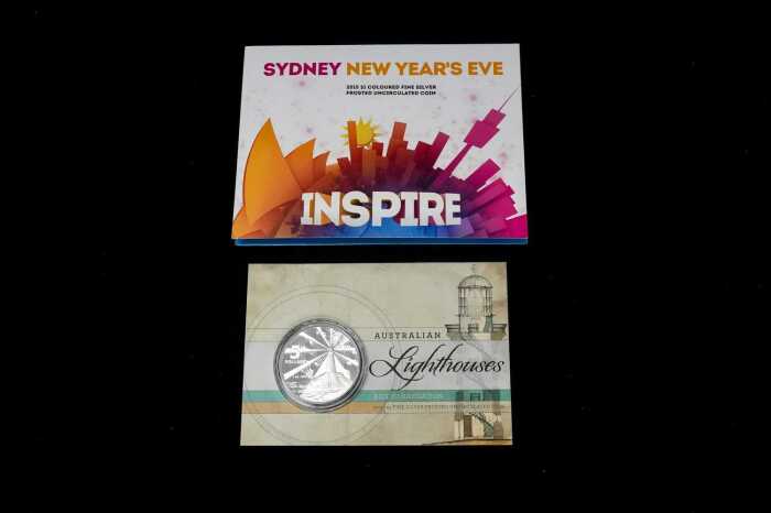 Two silver proof coins, 1.5oz