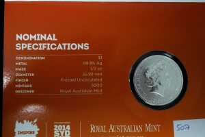 Two silver proof coins, 1.5oz - 3
