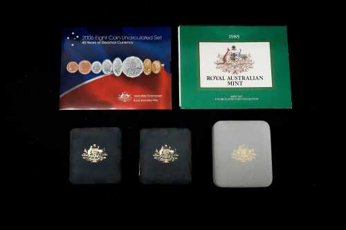 Australian proof coins and uncirculated coin sets