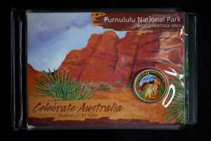 Celebrate Australia $1 coin collectors album plus a 1992 $5 proof coin - 2