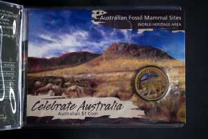 Celebrate Australia $1 coin collectors album plus a 1992 $5 proof coin - 6