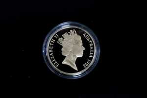 Celebrate Australia $1 coin collectors album plus a 1992 $5 proof coin - 8