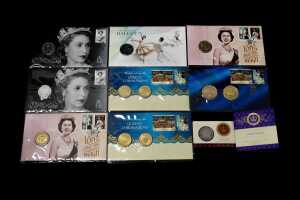 Tin of Royal Philatelic Numismatic Covers and collectable coins - 2